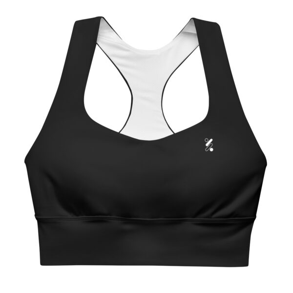 Black Longline Sports Bra
