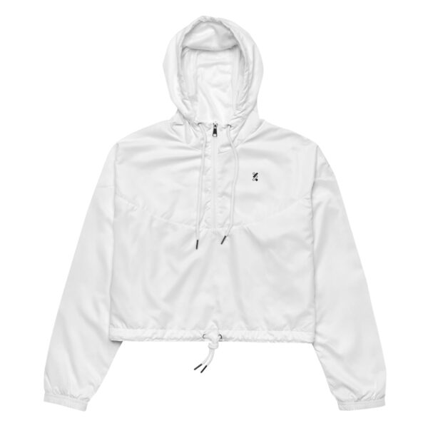 Cropped Windbreaker (White)