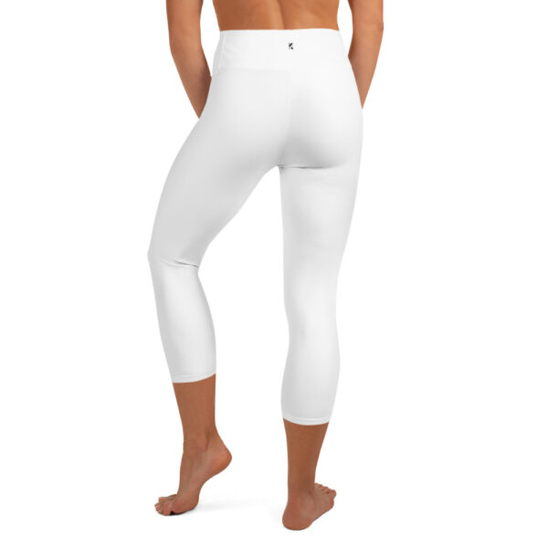 White Yoga Capri Leggings