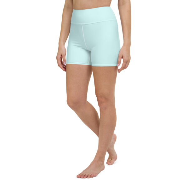 Light Cyan Yoga Shorts