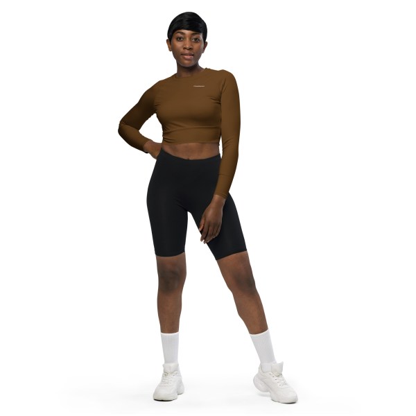 Choco Long-Sleeve Crop Top
